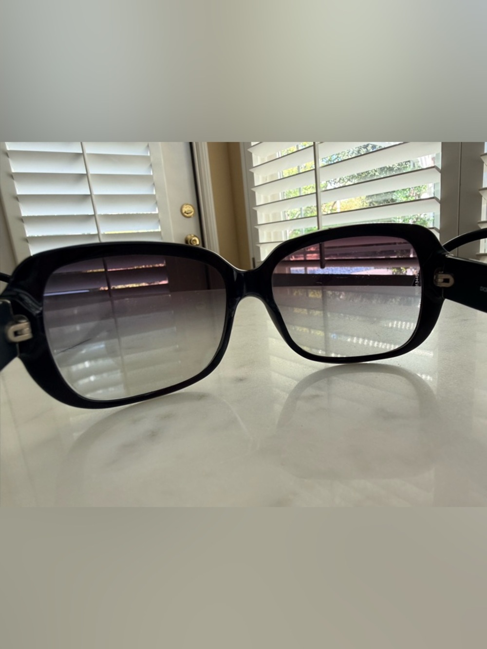 Dolce & Gabbana Black Oversized Gradient Lens Sunglasses - Picture 8 of 16